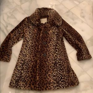 Animal Print Faux Fur Coat